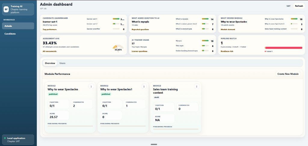AI Trainer — Intelligent Corporate Learning Platform