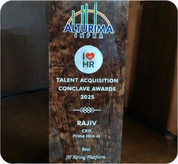 Best AI Hiring Platform Award — Talent Acquisition Conclave 2025