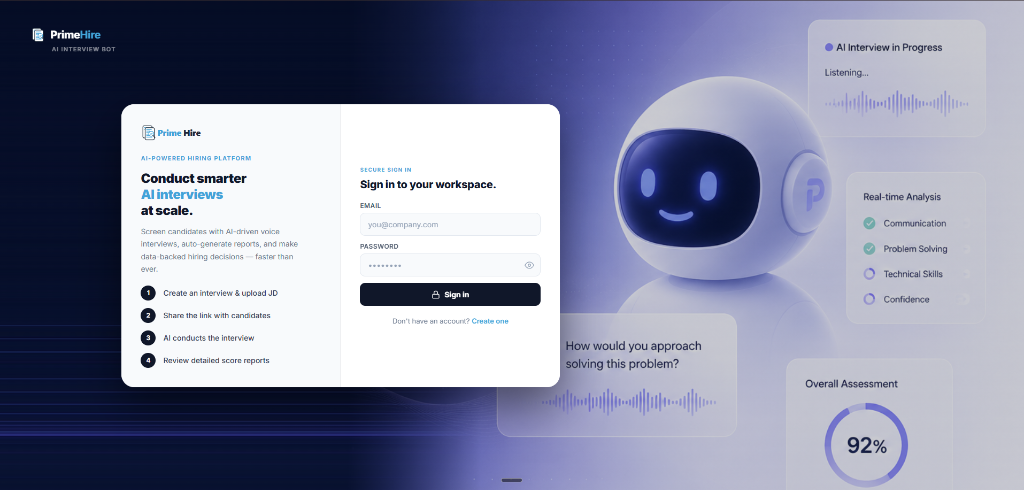 PrimeHire.ai — AI-Powered Hiring Platform